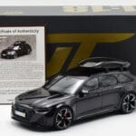 Audi RS6 C8 Avant Mythos Sort Med Carbon-tag Asien-udgave GT Spirit 1:18