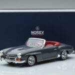 Mercedes 190 SL W121 Roadster Grå Norev 1:18
