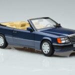 Mercedes 300 CE-24 A124 Cabriolet Nautical Blue Begrænset Udgave Norev 1:18