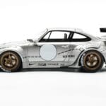 Porsche 911 993 RWB Silver Phantom Asien-udgave GT Spirit 1:18