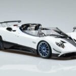 Pagani Pagani Zonda HP Barchetta Kulfiber Hvid LCD 1:18 1:18 Metal