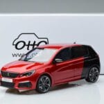 Peugeot Peugeot 308 T9 GTI Rød Otto 1:18 1:18 Resin
