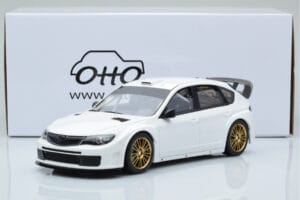 Subaru Impreza WRX STI R205 Med Tilpassede Dele Hvid Otto 1:18 OT1037 Resin — billede 6 af 6