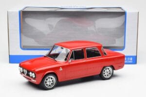 Alfa Romeo Giulia Nuova Super Rød Custom Wheels MCG 1:18 MCG18333 Metal — billede 6 af 6
