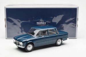 Alfa Romeo Giulia TI Petrol Blå Norev 1:18 187971 Metal — billede 6 af 6