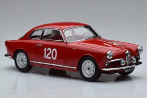Alfa Romeo Giulietta SV #120 Mille Miglia 1956 Kyosho 1:18 08957A Metal — billede 5 af 9