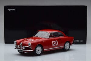 Alfa Romeo Giulietta SV #120 Mille Miglia 1956 Kyosho 1:18 08957A Metal — billede 9 af 9
