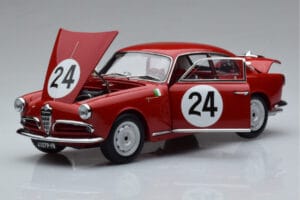 Alfa Romeo Giulietta SV #24 Targa Florio 1958 Kyosho 1:18 08957B Metal — billede 2 af 9