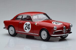 Alfa Romeo Giulietta SV #24 Targa Florio 1958 Kyosho 1:18 08957B Metal — billede 5 af 9