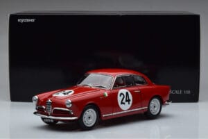 Alfa Romeo Giulietta SV #24 Targa Florio 1958 Kyosho 1:18 08957B Metal — billede 9 af 9