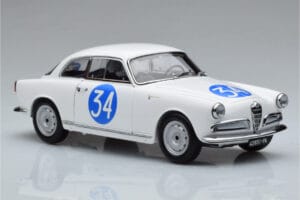 Alfa Romeo Giulietta SV #34 Targa Florio 1960 Kyosho 1:18 08957C Metal — billede 5 af 9