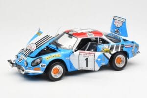 Alpine A110 1600S #1 Nicolas / Vial Winner Tour de Corse 1973 Kyosho 1:18 08485A Metal — billede 2 af 8
