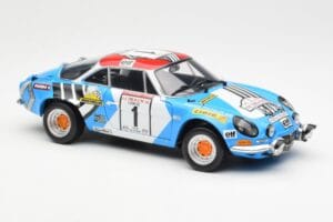 Alpine A110 1600S #1 Nicolas / Vial Winner Tour de Corse 1973 Kyosho 1:18 08485A Metal — billede 6 af 8
