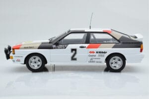 Audi Quattro Audi Sport #1 H. Mikkola / A. Hertz Winners International Swedish Rally 1981 Minichamps 1:18 155811102 Metal — billede 3 af 6