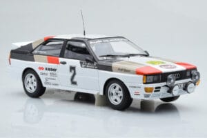 Audi Quattro Audi Sport #1 H. Mikkola / A. Hertz Winners International Swedish Rally 1981 Minichamps 1:18 155811102 Metal — billede 4 af 6