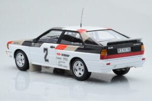 Audi Quattro Audi Sport #1 H. Mikkola / A. Hertz Winners International Swedish Rally 1981 Minichamps 1:18 155811102 Metal — billede 5 af 6