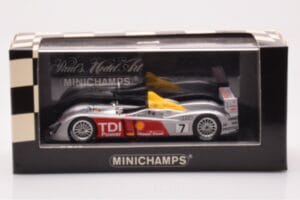 Audi R10 TDI LMP1 #7 R. Capello / T. Kristensen / A. McNish 24 Hours of Le Mans 2006 Minichamps 1:43 400061607 Metal — billede 4 af 4