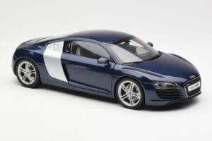 Audi R8 4.2 FSI V8 Blå Kyosho 1:18 09213BL Metal — billede 6 af 8