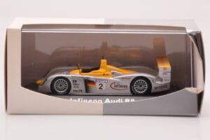 Audi R8 Infineon #2 Winner ALMS Petit Le Mans 2002 Minichamps 1:43 400021382 Metal — billede 4 af 4