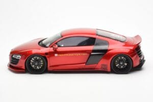 Audi R8 4S Liberty Walk Candy Rød GT Spirit 1:18 GT892 Resin — billede 3 af 6