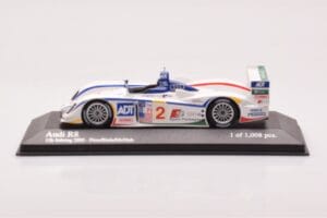 Audi R8 #2 E. Pirro / F. Biela / A. McNish 12 Hours of Sebring 2nd Place 2005 Minichamps 1:43 400051302