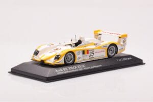 Audi R8 #25 S. Ara / T. Kristensen Winners 1000km Spa 2003 Minichamps 1:43 400031325 Metal — billede 2 af 4