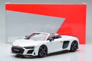 Audi R8 Spyder Performance Hvid Kengfai 1:18 VAKF-0351 Metal — billede 11 af 11