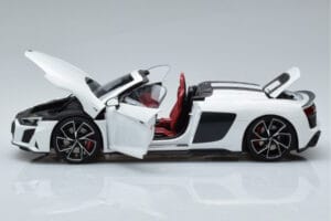 Audi R8 Spyder Performance Hvid Kengfai 1:18 VAKF-0351 Metal — billede 5 af 11