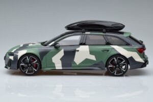 Audi RS6 C8 Avant Camouflage With Roof Top Asia Edition GT Spirit 1:18 CLDC014 Resin — billede 3 af 6