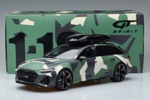 Audi RS6 C8 Avant Camouflage With Roof Top Asia Edition GT Spirit 1:18 CLDC014 Resin — billede 6 af 6