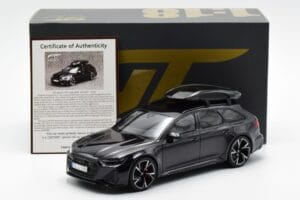 Audi RS6 C8 Avant Mythos Sort Med Kulfiber Tag Asia Edition GT Spirit 1:18 CLDC007 Resin — billede 6 af 6
