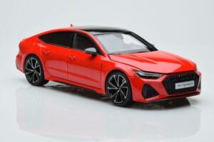 Audi RS7 C8 Sportback Rød Kengfai 1:18 VAKF-0332 Resin — billede 5 af 7