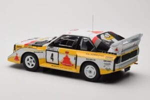 Audi Sport Quattro S1 E2 #4 S. Blomqvist / B. Cederberg Rally 1000 Lakes 1985 IXO 1:18 18RMC161A Metal — billede 5 af 6