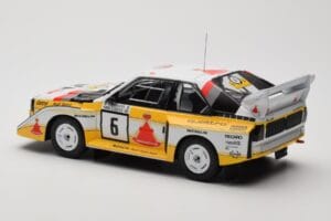 Audi Sport Quattro S1 E2 #6 H. Mikkola / A. Hertz Rally 1000 Lakes 1985 IXO 1:18 18RMC161B Metal — billede 5 af 6