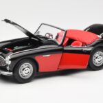 Austin-Healey 3000 Mk I Spider Sort Rød Kyosho 1:18 08141KR - image 2 of 8