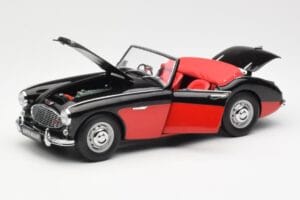 Austin-Healey 3000 Mk I Spider Sort Rød Kyosho 1:18 08141KR Metal — billede 2 af 8