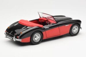 Austin-Healey 3000 Mk I Spider Sort Rød Kyosho 1:18 08141KR Metal — billede 3 af 8