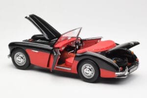 Austin-Healey 3000 Mk I Spider Sort Rød Kyosho 1:18 08141KR Metal — billede 5 af 8