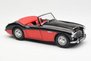 Austin-Healey 3000 Mk I Spider Sort Rød Kyosho 1:18 08141KR Metal — billede 6 af 8