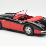 Austin-Healey 3000 Mk I Spider Sort Rød Kyosho 1:18 08141KR - image 7 of 8