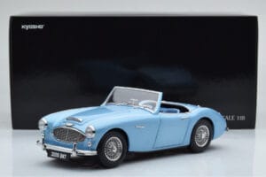 Austin-Healey 3000 Mk1 BN7 Blå Kyosho 1:18 08149HBL Metal — billede 8 af 8