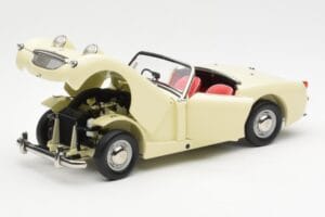 Austin-Healey Sprite Mk I Open Old English Hvid Kyosho 1:18 08953EW Metal — billede 2 af 8