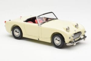 Austin-Healey Sprite Mk I Open Old English Hvid Kyosho 1:18 08953EW Metal — billede 6 af 8
