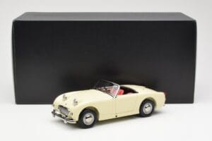 Austin-Healey Sprite Mk I Open Old English Hvid Kyosho 1:18 08953EW Metal — billede 8 af 8