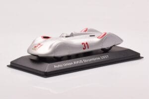 Auto Union Stromlinie #31 AVUS 1937 Sølv Minichamps 1:43 5030900503 Metal — billede 2 af 4