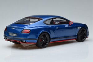Bentley Continental GT Speed Black Edition Blå GT Spirit 1:18 KJ006 Resin — billede 2 af 6