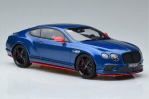 Bentley Continental GT Speed Black Edition Blå GT Spirit 1:18 KJ006 Resin — billede 4 af 6