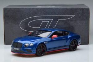 Bentley Continental GT Speed Black Edition Blå GT Spirit 1:18 KJ006 Resin — billede 6 af 6