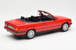 BMW 318i E30 Cabriolet Rød Norev 1:18 183210 Metal — billede 2 af 6