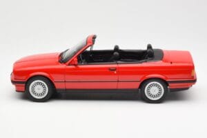 BMW 318i E30 Cabriolet Rød Norev 1:18 183210 Metal — billede 3 af 6